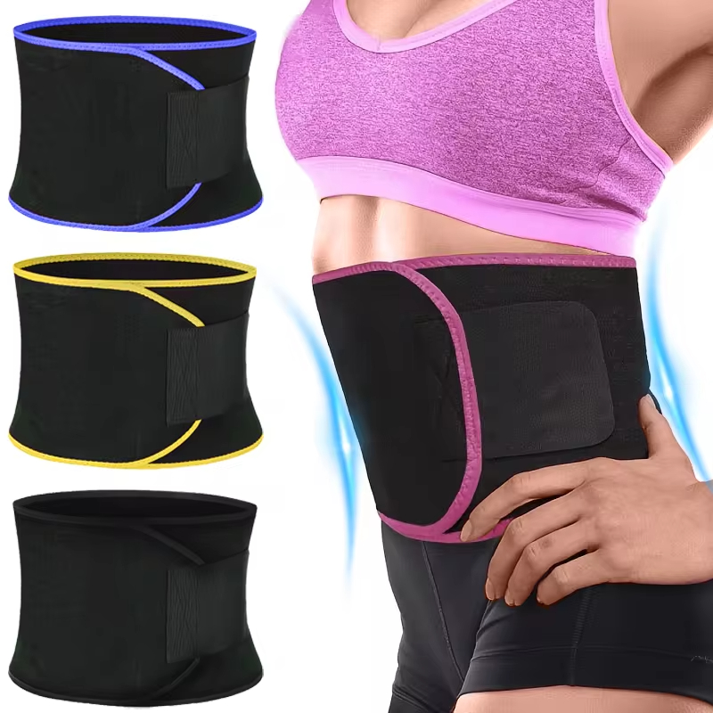 Running Gear Headband - ชุดซาวน่าสายรัดเอวออกกำลังกายเผาผลาญไขมันหน้าท้องสำหรับออกกำลังกายเข็มขัดที่พยุงเอวฟิตเนสเอวทนทานสำหรับวิ่ง