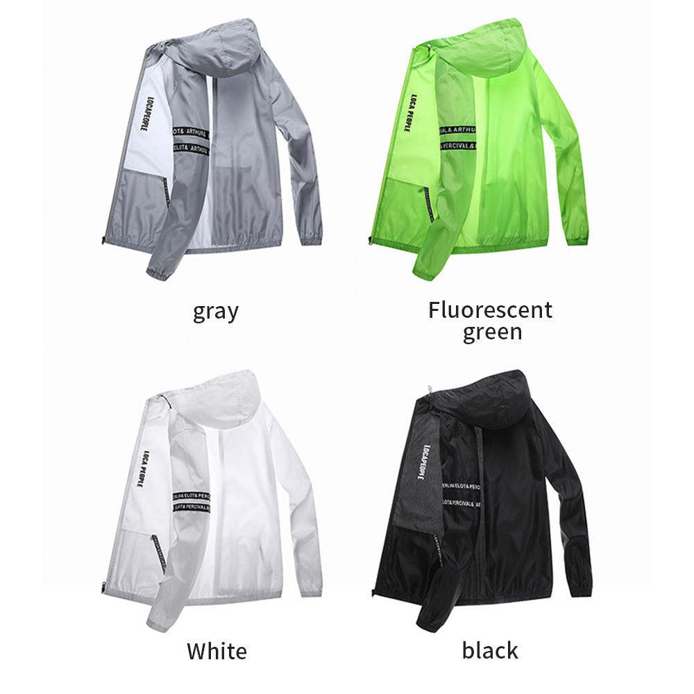 Running Gear Youth - ป้องกันแสงแดดชายฤดูร้อนเสื้อแจ็คเก็ตขี่จักรยานกีฬา Casual Youth Coat Anti-UV กีฬากลางแจ้งฟิตเนสวิ่งรถไฟแขนยาวตกปลา