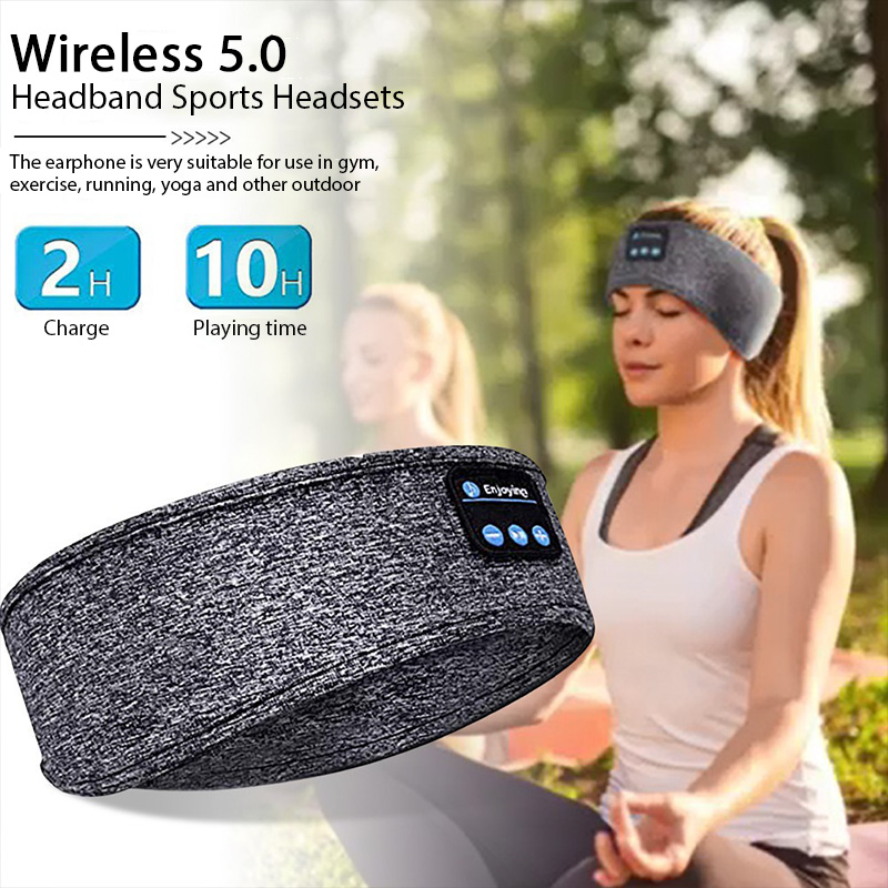 Running Gear Headband - หูฟังบลูทูธแบบคาดศีรษะ ไร้สาย สำหรับฟังเพลง ออกกำลังกาย วิ่ง ฟิตเนส