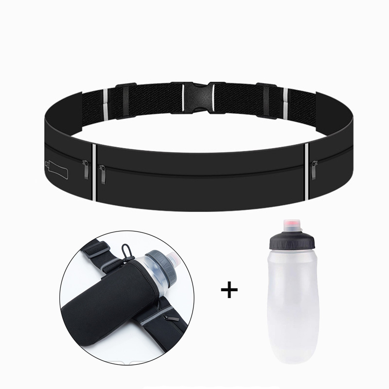 Running Gear Kit - กระเป๋าคาดเอวสำหรับวิ่งพร้อมขวดน้ำ 550 มล. กระเป๋าคาดเอวสำหรับผู้หญิง กระเป๋าใส่โทรศัพท์สำหรับผู้ชาย กระเป๋าออกกำลังกาย