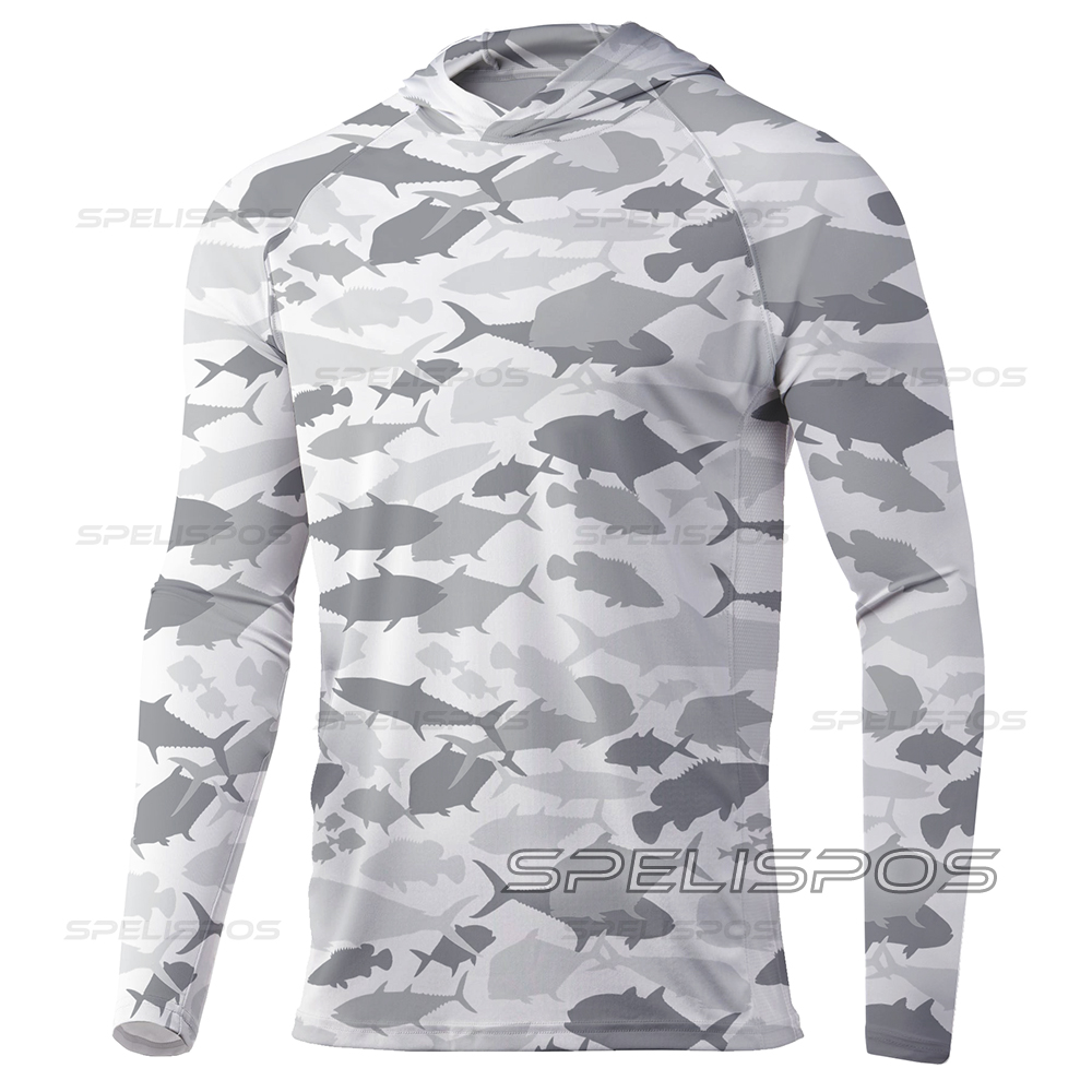 Running Gear On - เบ็ดตกปลากันแดด UPF50ยูวี + ฤดูร้อนเสื้อเชิ๊ตสีเทาเสื้อเชิ๊ตวิ่งตัวบนปลาชุดระบายอากาศได้ดีเสื้อชายหาดมีฮู้ดหมวกหมวกใส่ตกปลา