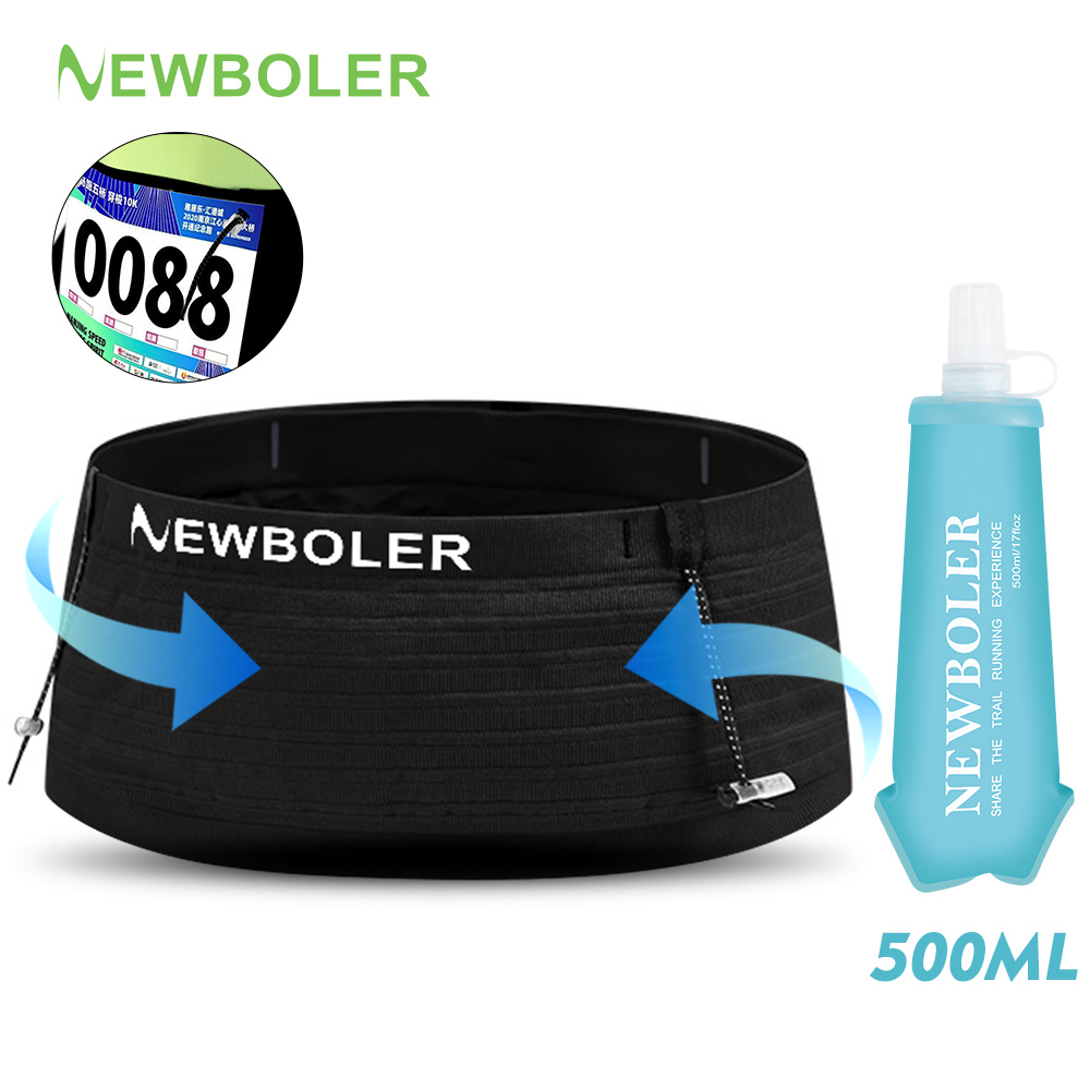 Running Gear To Hold Phone - NEWBOLER กระเป๋าคาดเอวแบบมองไม่เห็น น้ำหนักเบา ระบายอากาศได้ดี กระเป๋าใส่โทรศัพท์สำหรับวิ่ง กระเป๋าคาดเอวแบบพับได้