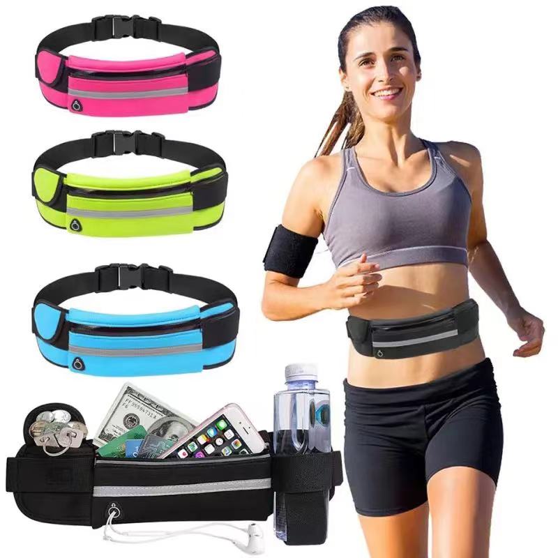Running Gear To Hold Phone - วิ่งกระเป๋าเข็มขัดเอวแพ็คกระเป๋าออกกําลังกาย Fanny Jogging กระเป๋าเดินทางเงินผู้ถือโทรศัพท์มือถือสําหรับฟิตเนสโยคะ
