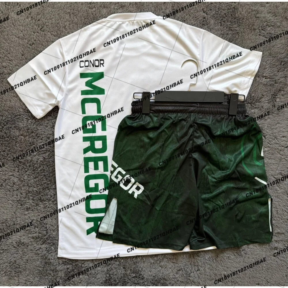 Running Gear For Men - ชุดเสื้อยืดและกางเกงขาสั้น Conor McGregor สำหรับฤดูร้อนปี 2026 สำหรับนักมวย
