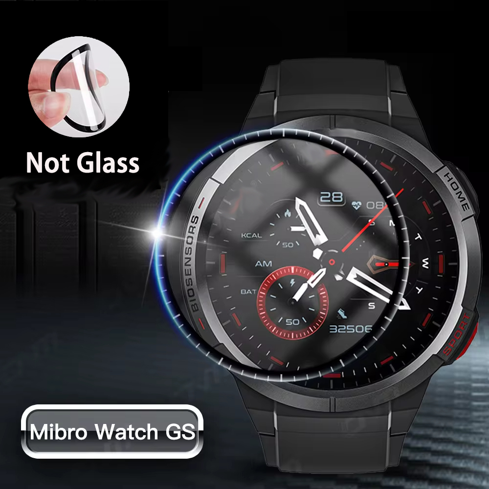 Gps Running Watch - ฟิล์มกันรอยหน้าจอสำหรับนาฬิกา mibro 3มิติโค้งนิ่มขอบชัดเจนอุปกรณ์เสริมฟิล์มป้องกันสำหรับ mibro GS
