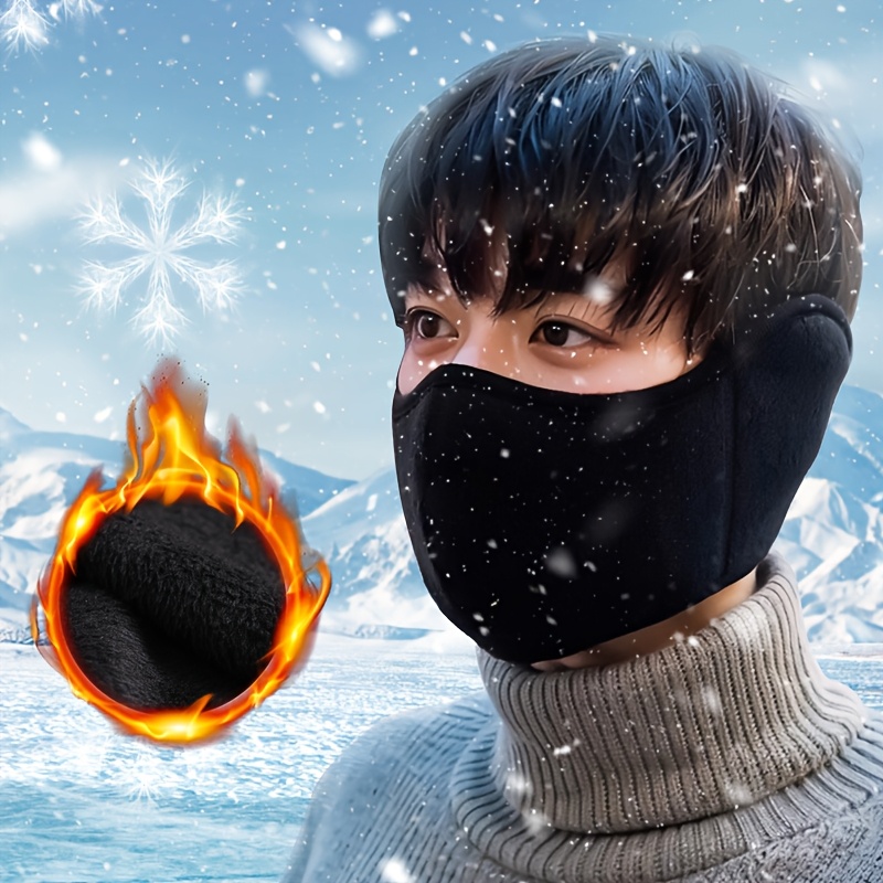 Running Gear For Cold Weather - 1PC หน้ากากป้องกันความเย็นสำหรับปั่นจักรยานในฤดูหนาว อุปกรณ์ปั่นจักรยานสำหรับสภาพอากาศหนาวเย็นสำหรับการปั่นจักรยาน เล่นสกี วิ่ง