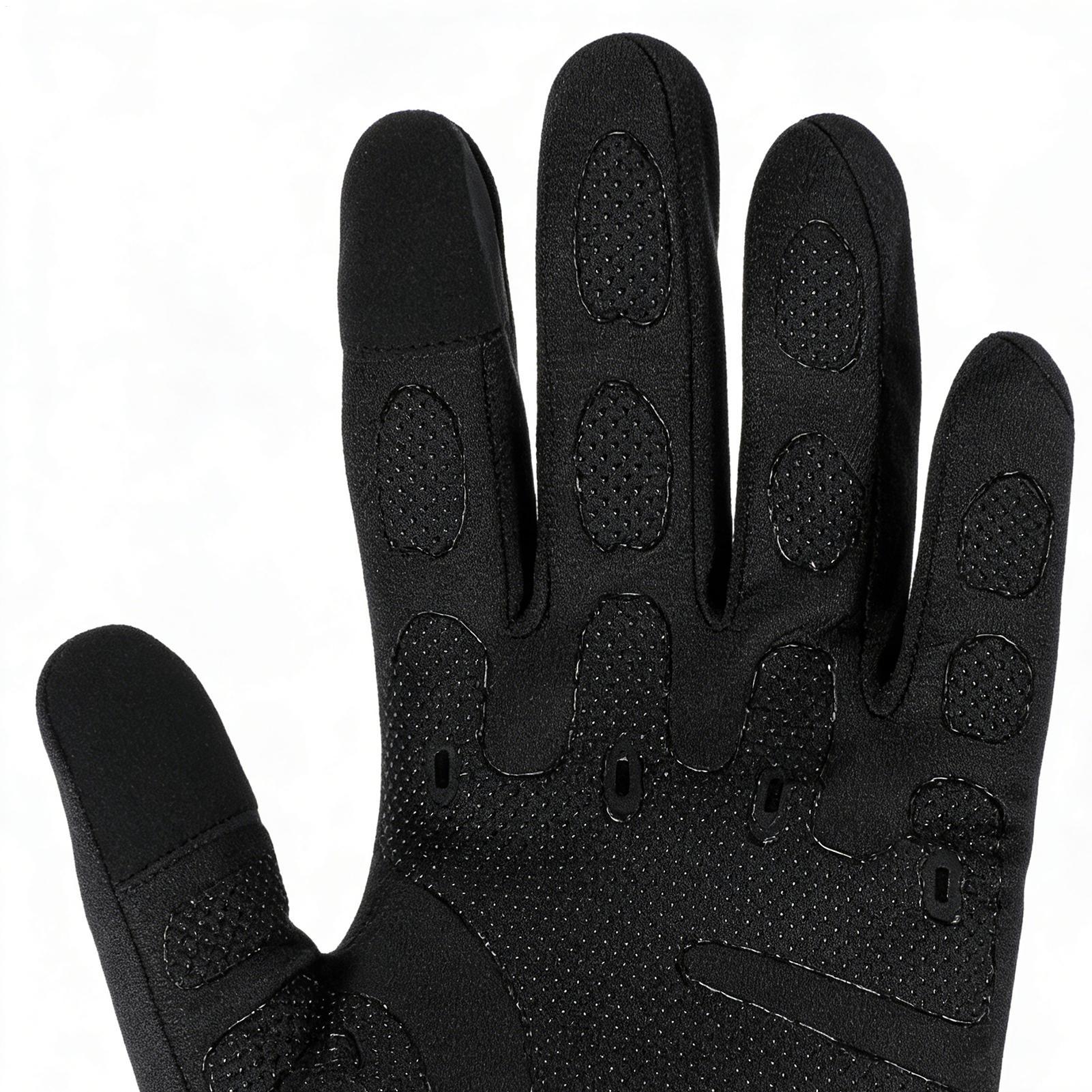 Running Gear For Cold Weather - ถุงมือปั่นจักรยานแบบเต็มนิ้ว สำหรับอากาศหนาว อุปกรณ์กลางแจ้ง รองรับหน้าจอสัมผัส ถุงมือสกี สำหรับปั่นจักรยาน
