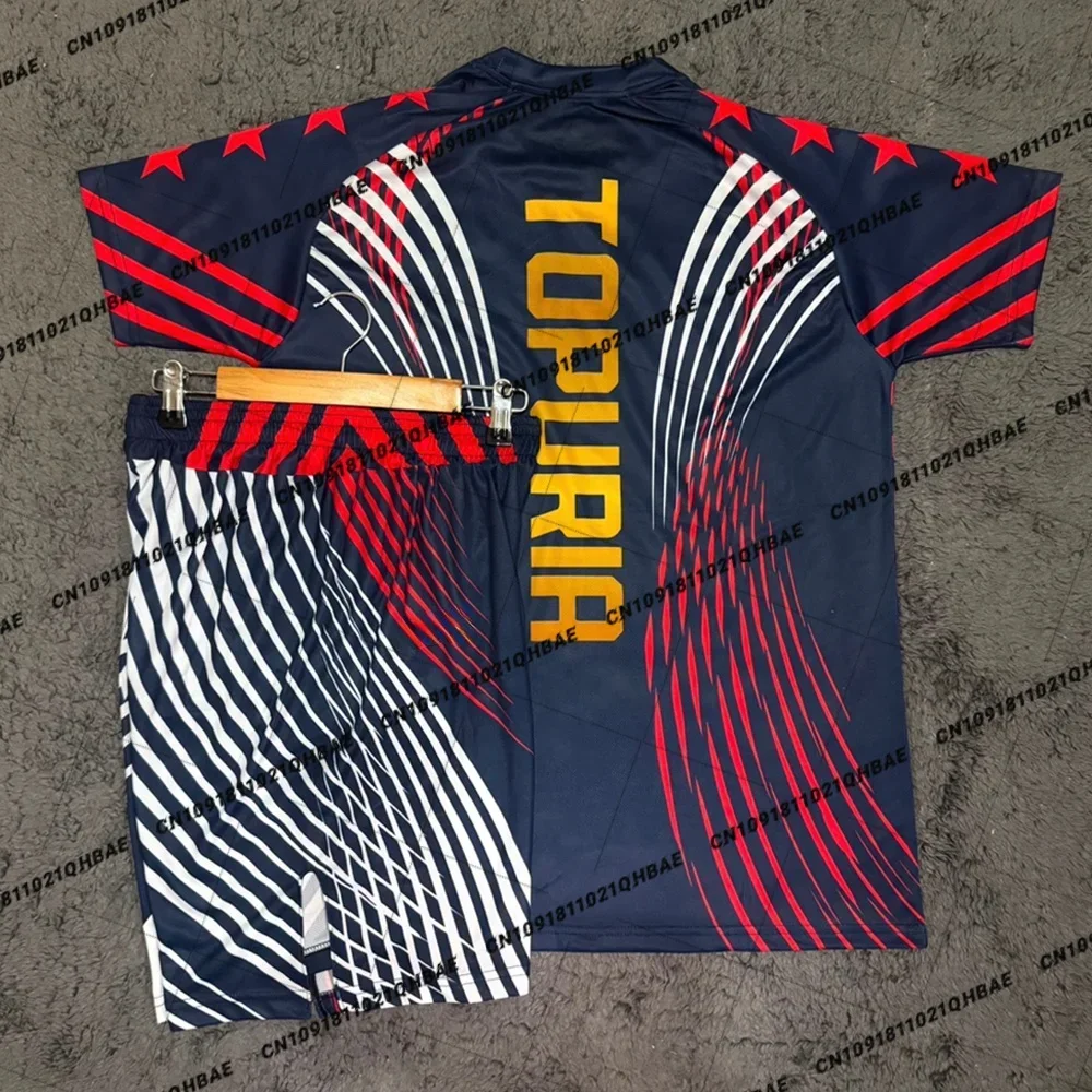 Running Gear For Men - ชุดเสื้อยืดและกางเกงขาสั้นสำหรับผู้ชาย ลาย Ilia Topuria สำหรับกีฬา MMA