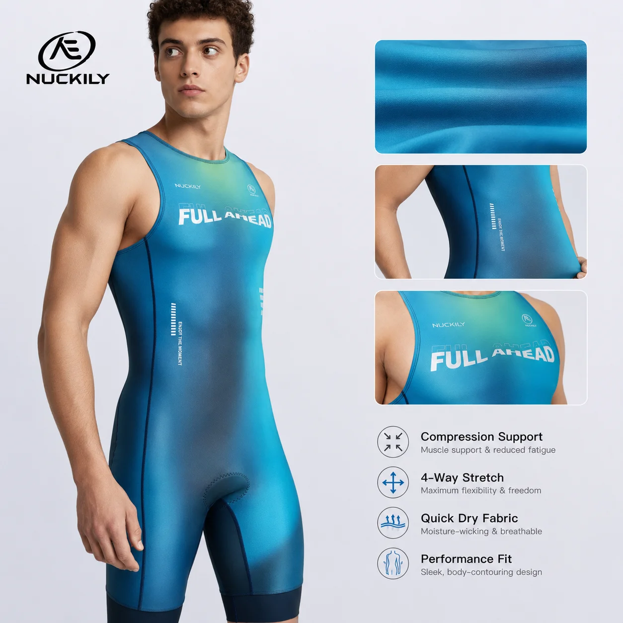 ชุดไตรกีฬา NUCKILY แบบไม่มีแขน - Running Gear Youth บทวิจารณ์และราคา