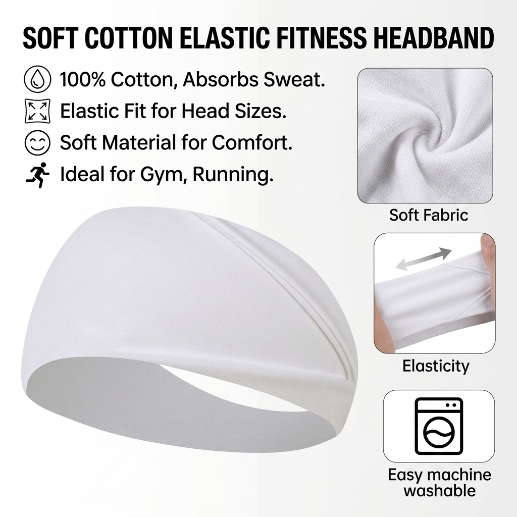 ที่คาดผมผ้าฝ้ายแท้สำหรับวิ่ง โ - Running Gear Headband บทวิจารณ์และราคา