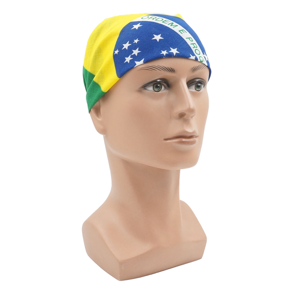 ผ้าโพกศีรษะผ้าฝ้ายลายธงบราซิลส - Running Gear Headband บทวิจารณ์และราคา