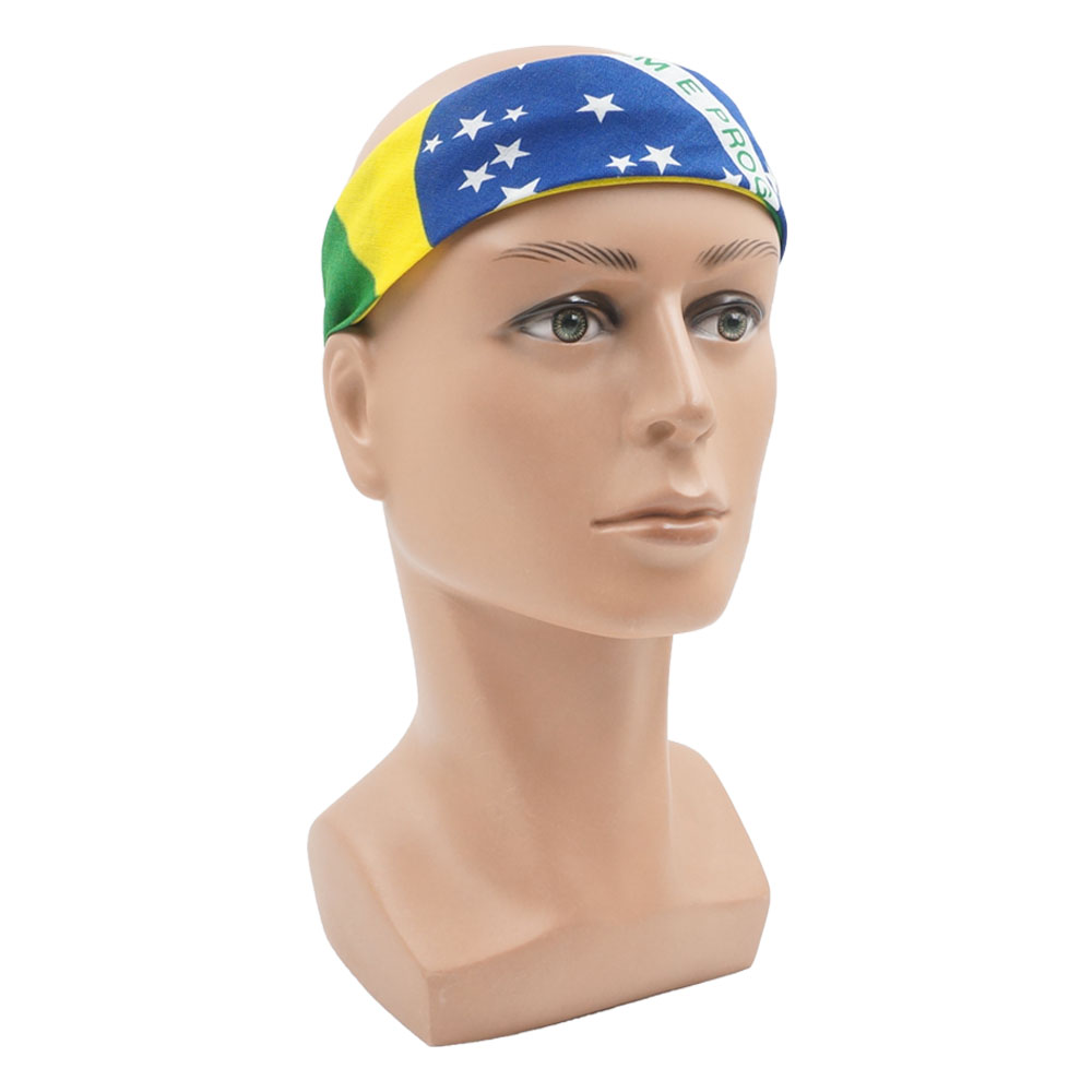 ผ้าโพกศีรษะผ้าฝ้ายลายธงบราซิลส - Running Gear Headband บทวิจารณ์และราคา