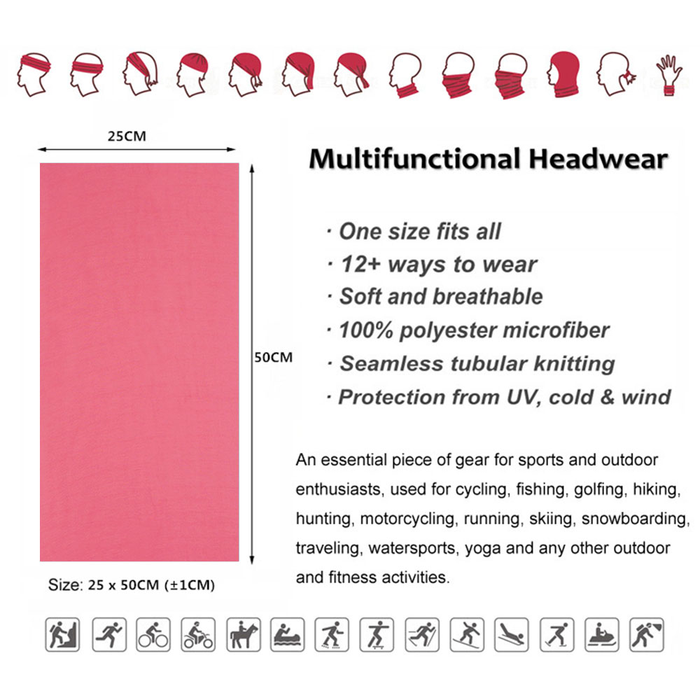 สีชมพูไม่มีรอยต่อผ้าพันคอกลางแ - Running Gear Headband บทวิจารณ์และราคา