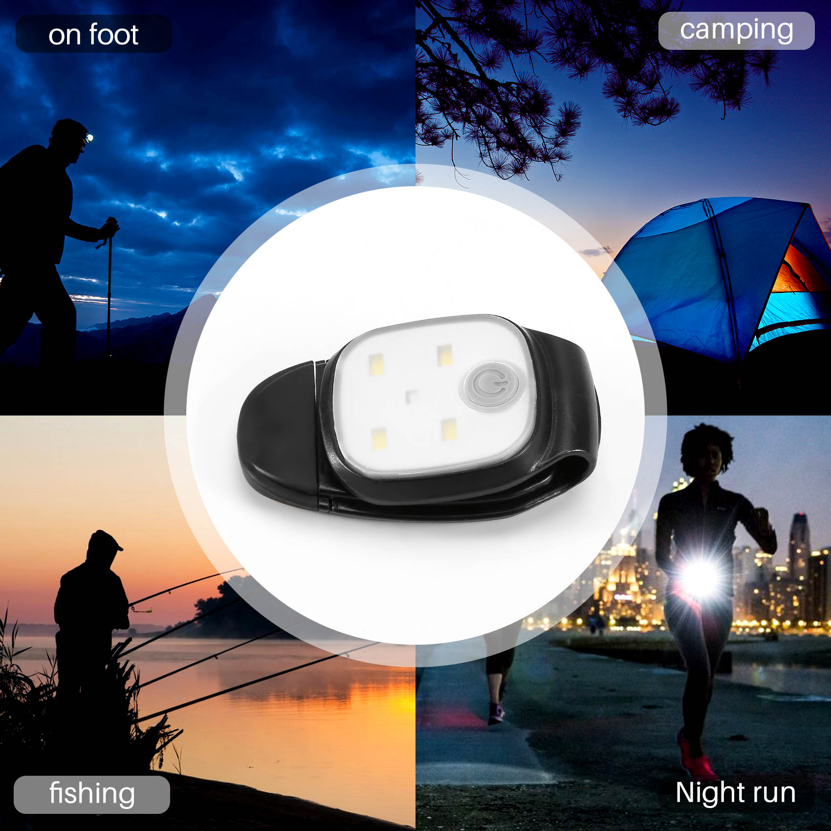 ไฟวิ่งแบบหนีบ XSXS-Outdoor Nig - Running Gear On บทวิจารณ์และราคา