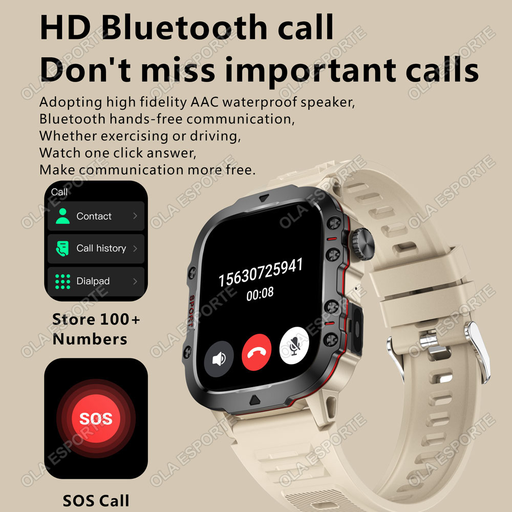 สมาร์ทวอทช์ทหารรุ่นใหม่ปี 2026 - Gps Running Watch บทวิจารณ์และราคา