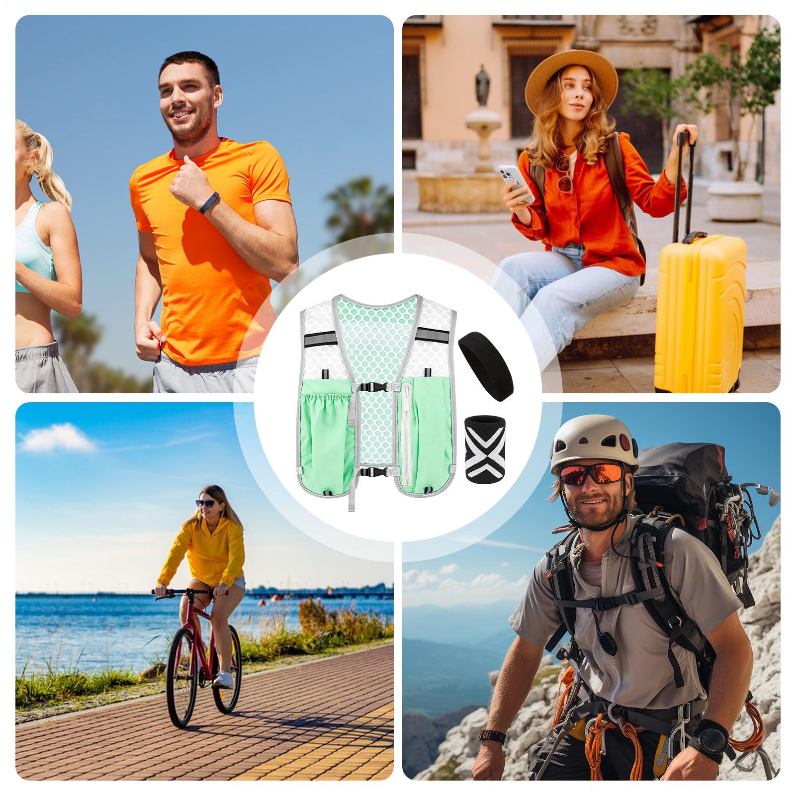 เสื้อกั๊กวิ่งเพื่อความปลอดภัยพ - Running Gear Headband บทวิจารณ์และราคา